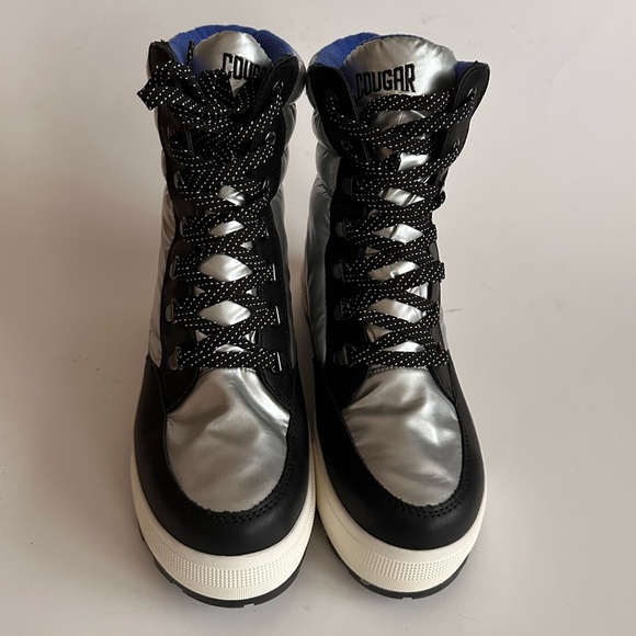 Cougar Womens Wahoo Winter Boot Size 8 Silver Nylon Waterproof - Picture 6 of 9